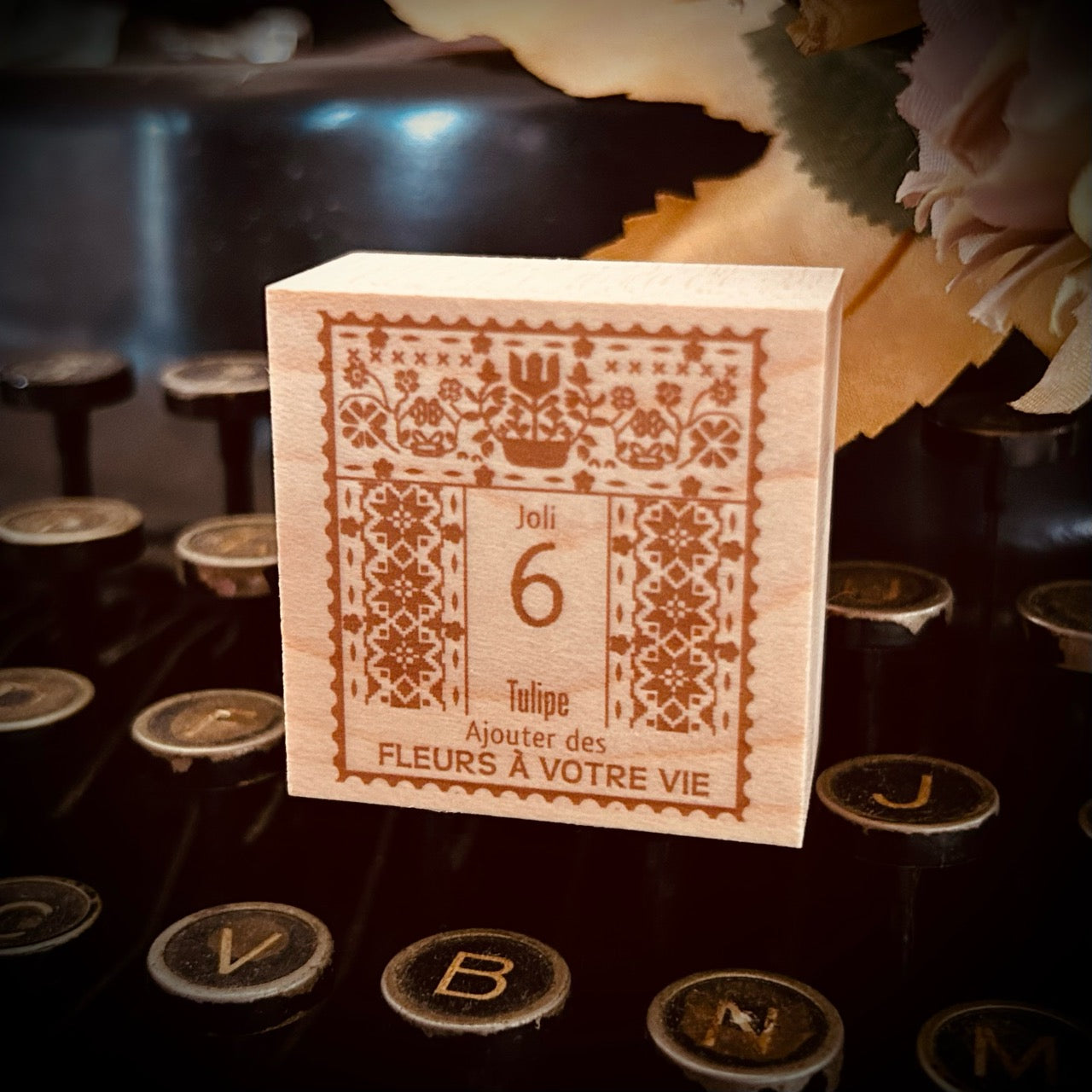 刺繍モチーフ切手 ブロッサム