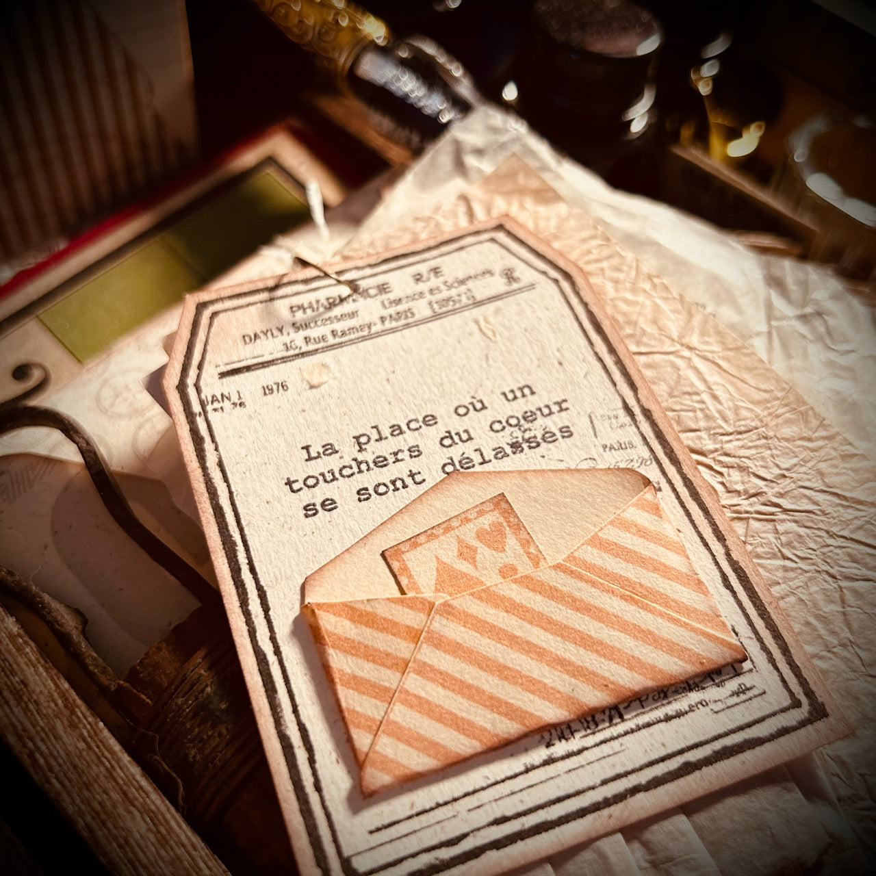 封筒テンプレート ダイヤ ストライプ